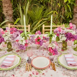 Pink Geometric Bamboo Starter Plate|Mrs. Alice Discount