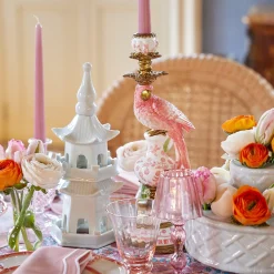 Pink Parrot Candlescape|Mrs. Alice Hot