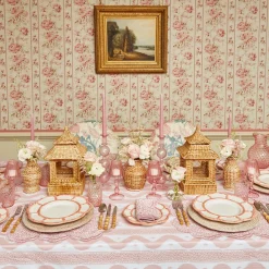 Pink Petal Bamboo Dinner Plates (Set Of 4)|Mrs. Alice Outlet