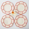 Pink Petal Bamboo Dinner Plates (Set Of 4)|Mrs. Alice Sale