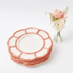 Pink Petal Bamboo Dinner Plates (Set Of 4)|Mrs. Alice Sale