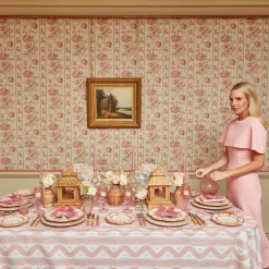 Pink Petal Bamboo Dinner Plate|Mrs. Alice Sale