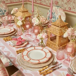 Pink Petal Bamboo Dinner Plate|Mrs. Alice Sale