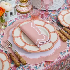Pink Petal Bamboo Dinner Plate|Mrs. Alice Sale