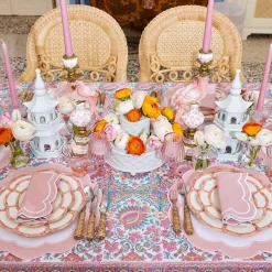 Pink Petal Bamboo Starter Plates (Set Of 4)|Mrs. Alice Sale