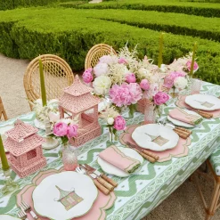 Pink Rattan Pagoda Lantern|Mrs. Alice Online
