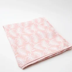 Pink Trailing Ferns Tablecloth|Mrs. Alice Clearance
