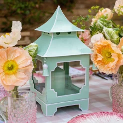 Pistachio Green Pagoda Lantern|Mrs. Alice