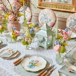 Pistachio Green Pagoda Lantern|Mrs. Alice Best