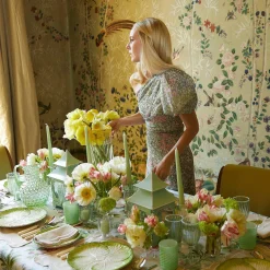 Pistachio Green Pagoda Lantern|Mrs. Alice Best