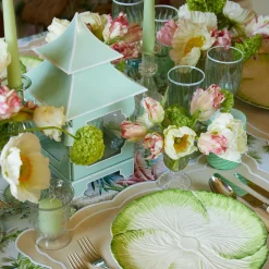 Pistachio Green Pagoda Lantern|Mrs. Alice Best