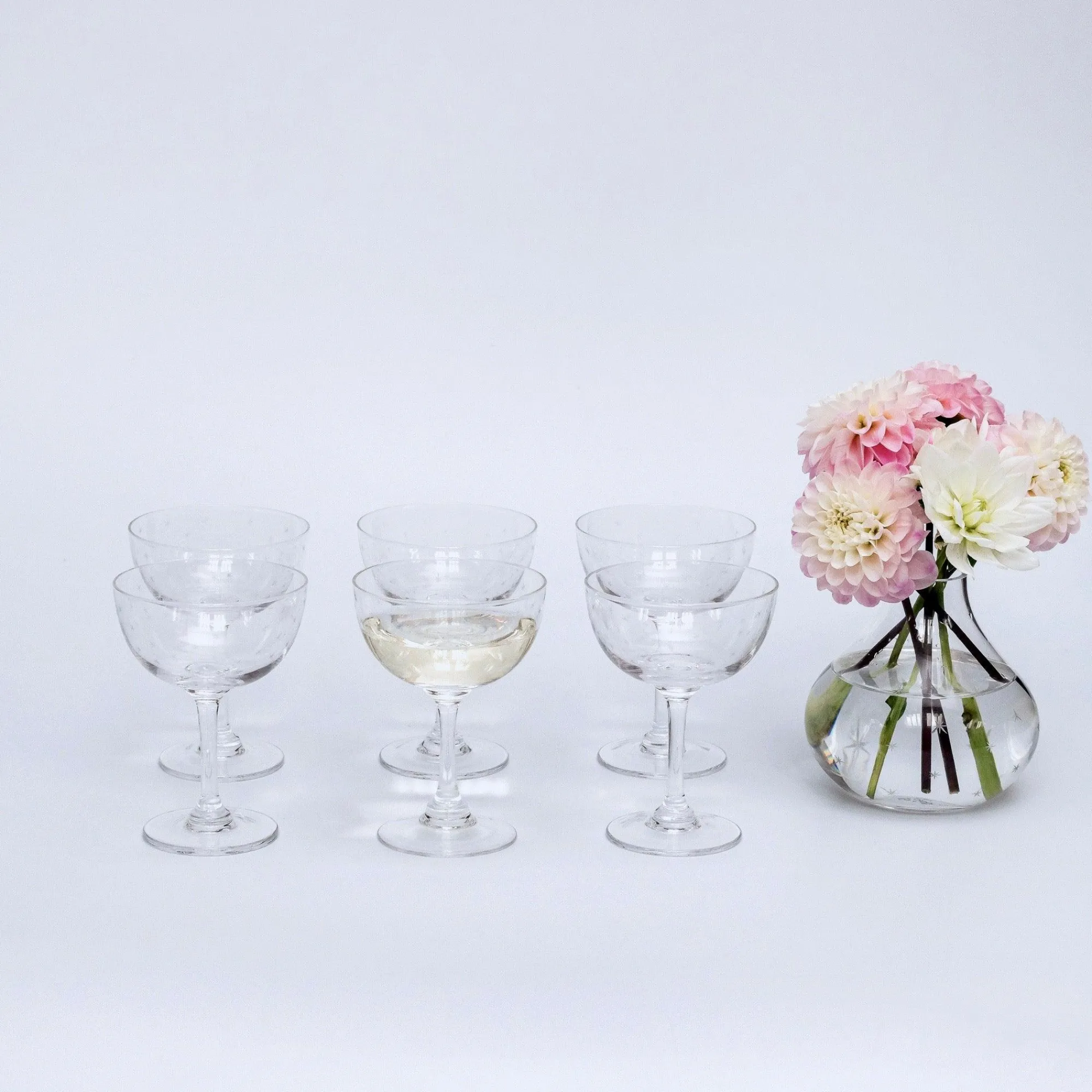 Poppy Prosecco Coupe (Set Of 6)|Mrs. Alice New
