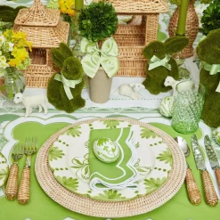 Potted Boxwood With Green Bow Decoration Set|Mrs. Alice Outlet