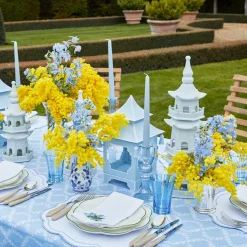 Powder Blue Pagoda Lantern|Mrs. Alice Sale
