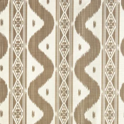 Putty Ikat Stripe Fabric|Mrs. Alice Clearance