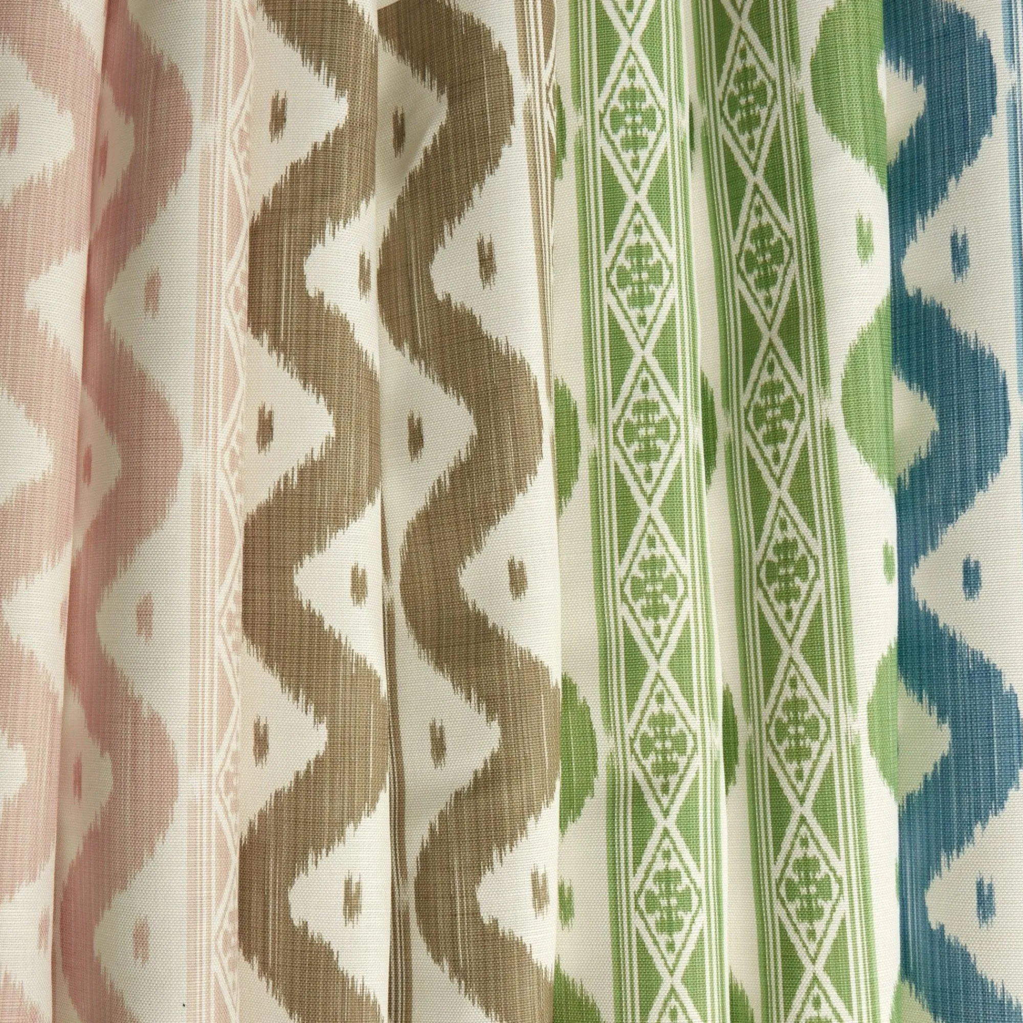 Putty Ikat Stripe Fabric|Mrs. Alice Clearance