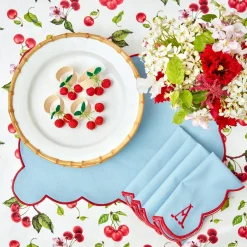 Raffia Cherry Napkin Holders (Set Of 4)|Mrs. Alice Clearance