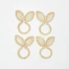 Rattan Bunny Napkin Rings (Set Of 4)|Mrs. Alice Online