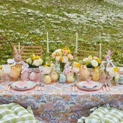 Rattan Bunny Napkin Rings (Set Of 4)|Mrs. Alice Online