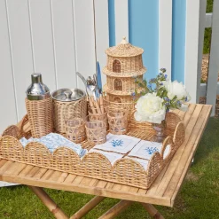 Rattan Cocktail Shaker|Mrs. Alice Outlet