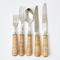 Rattan Cutlery (5 Piece)|Mrs. Alice Discount