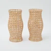 Rattan Hurricane Lantern (Pair)|Mrs. Alice Outlet