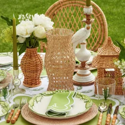 Rattan Hurricane Lantern (Pair)|Mrs. Alice Hot