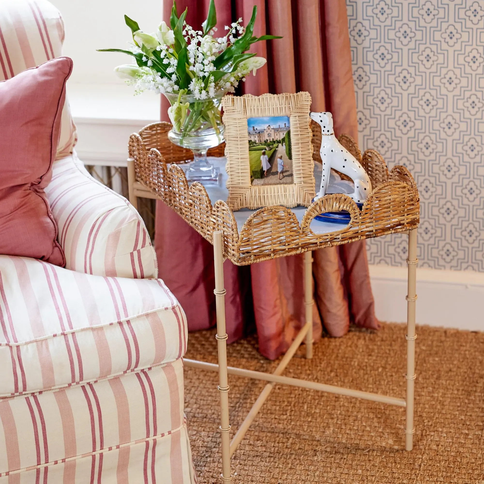 Rattan Photo Frame (Pair)|Mrs. Alice Best