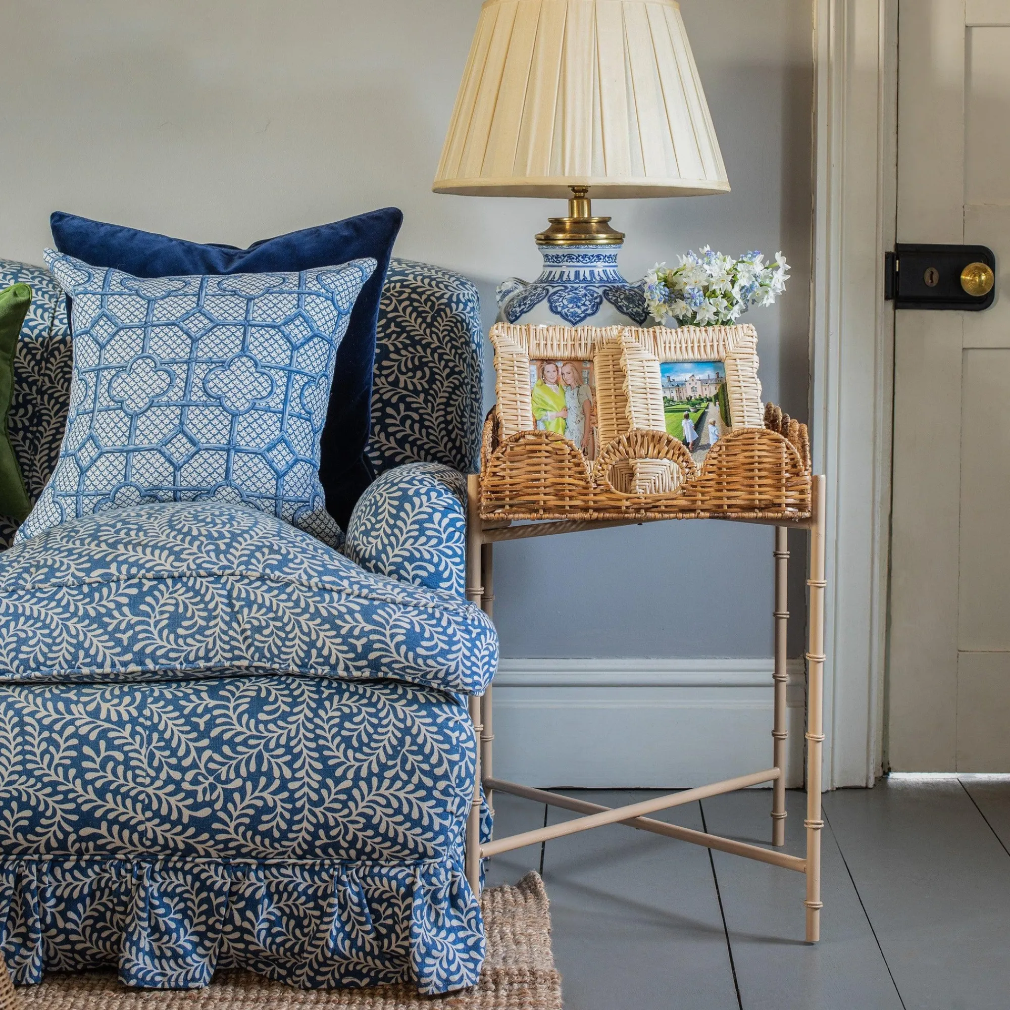 Rattan Photo Frame (Pair)|Mrs. Alice Best