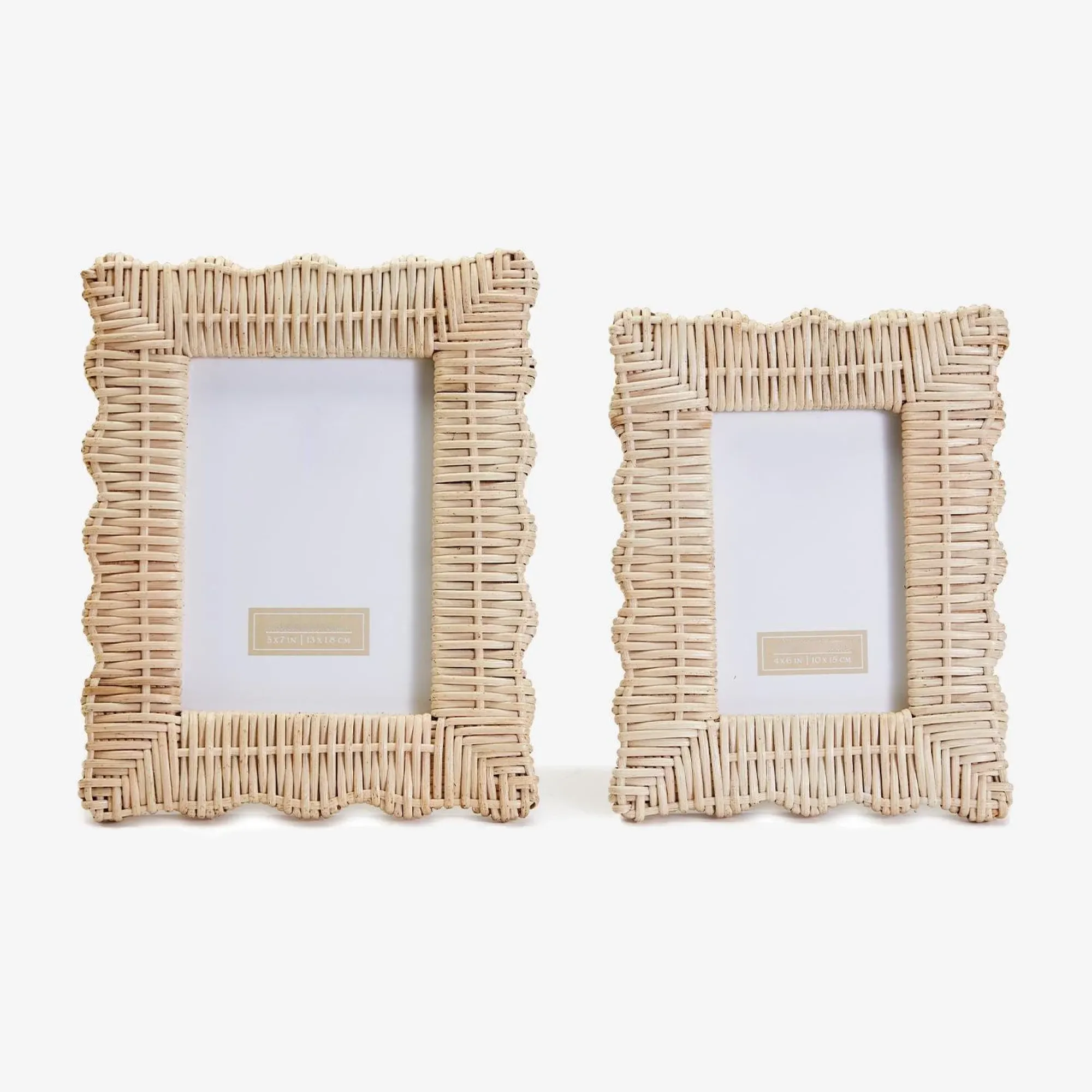 Rattan Photo Frame (Pair)|Mrs. Alice Best
