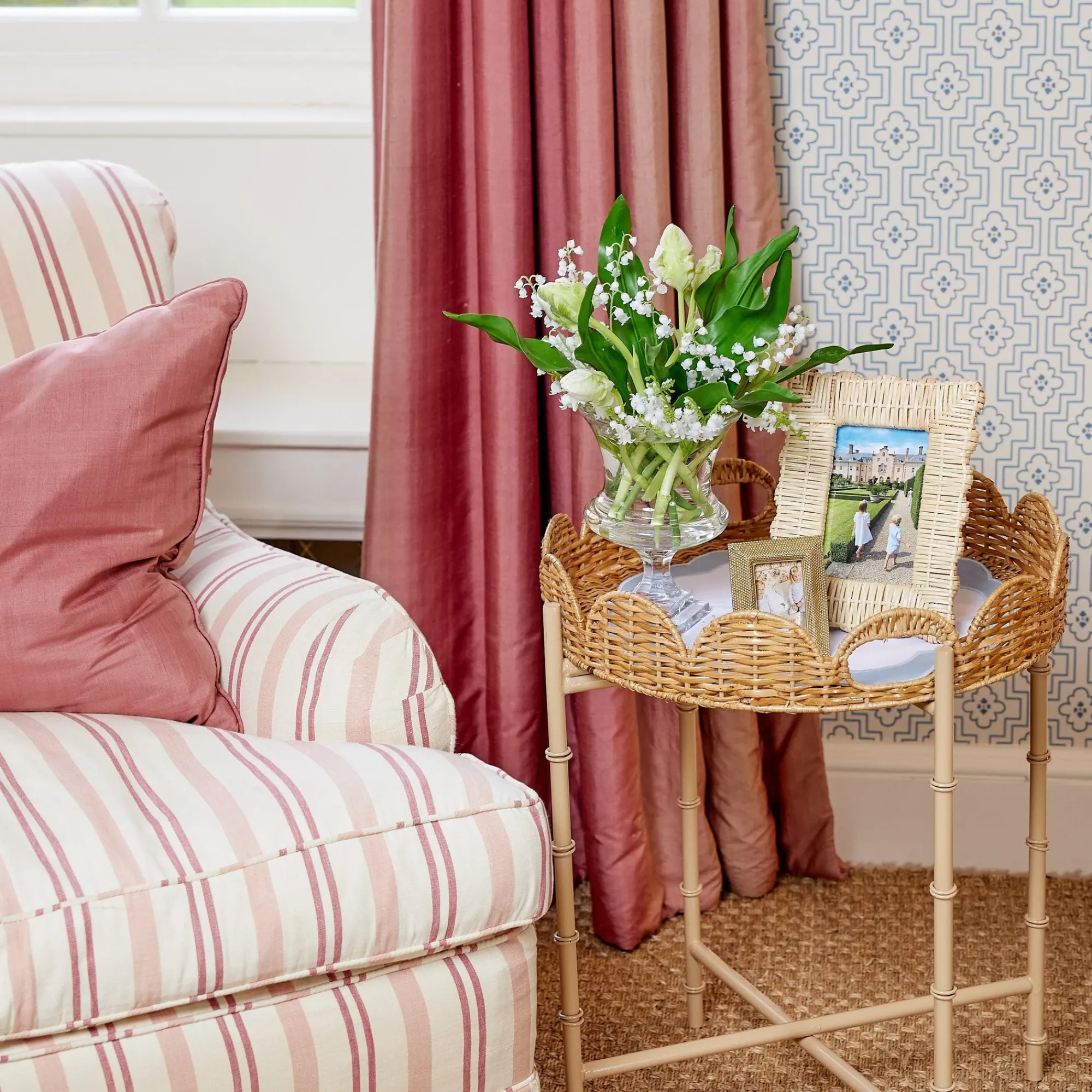 Rattan Photo Frame (Pair)|Mrs. Alice Best