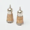 Rattan Salt & Pepper Set|Mrs. Alice Hot
