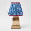Rechargeable Lamp With Blue Lotus Lampshade|Mrs. Alice Hot