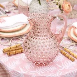Rose Pink Hobnail Jug|Mrs. Alice Discount
