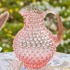 Rose Pink Hobnail Jug|Mrs. Alice Discount