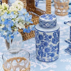 Round Chinoiserie Ginger Jars (Pair)|Mrs. Alice Hot