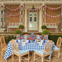 Royal Blue Gingham Tablecloth|Mrs. Alice Online