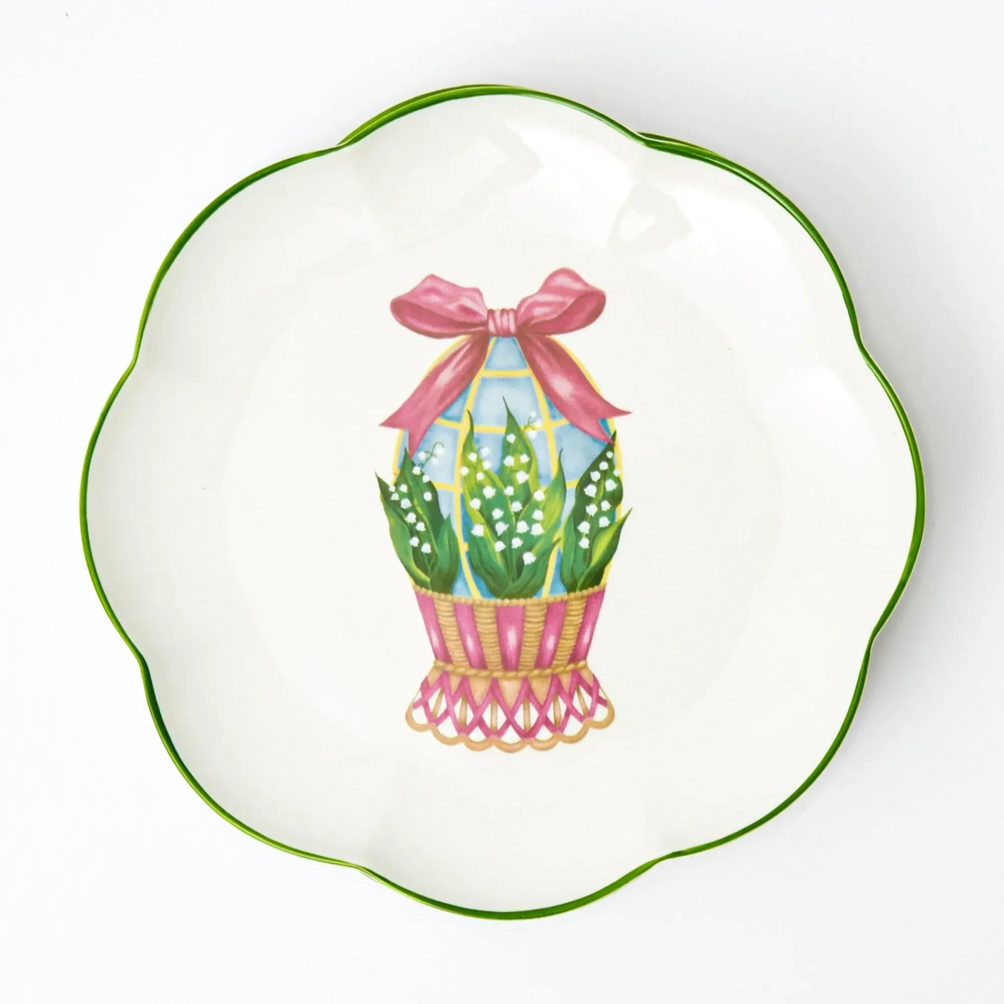 Scalloped Easter Dinner & Starter Plate (Set Of 8)|Mrs. Alice Sale