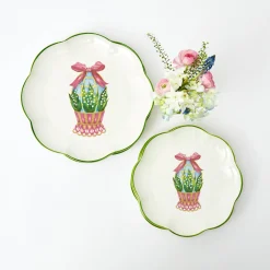 Scalloped Easter Dinner & Starter Plate (Set Of 8)|Mrs. Alice Sale