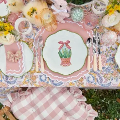 Scalloped Easter Dinner & Starter Plate (Set Of 8)|Mrs. Alice New