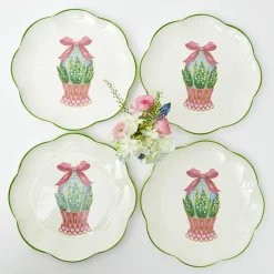 Scalloped Easter Dinner Plate (Set Of 4)|Mrs. Alice Hot