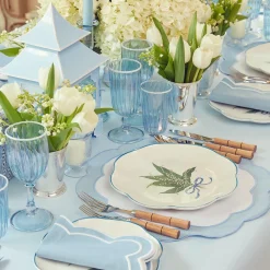 Scalloped Lily Of The Valley Dinner Plate|Mrs. Alice Clearance
