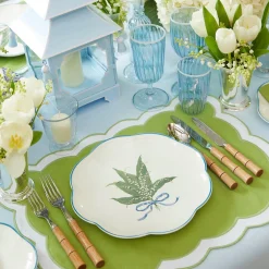 Scalloped Lily Of The Valley Dinner Plate|Mrs. Alice Clearance