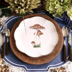 Scalloped Mushroom Dinner Plate (Set Of 4)|Mrs. Alice Discount