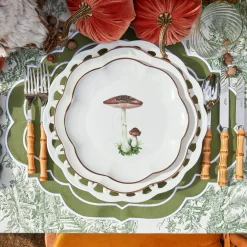 Scalloped Mushroom Starter Plates (Set Of 4)|Mrs. Alice Hot