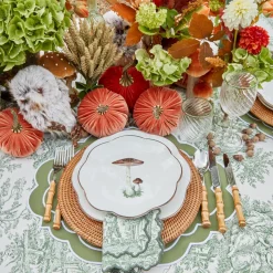 Scalloped Mushroom Starter Plate (Brown)|Mrs. Alice