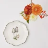 Scalloped Mushroom Starter Plate (Grey)|Mrs. Alice Online