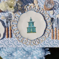 Scalloped Pagoda Dinner Plate (Set Of 4)|Mrs. Alice Online