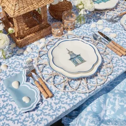 Scalloped Pagoda Starter Plate (Set Of 4)|Mrs. Alice Online