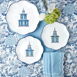 Scalloped Pagoda Starter Plate (Set Of 4)|Mrs. Alice Online